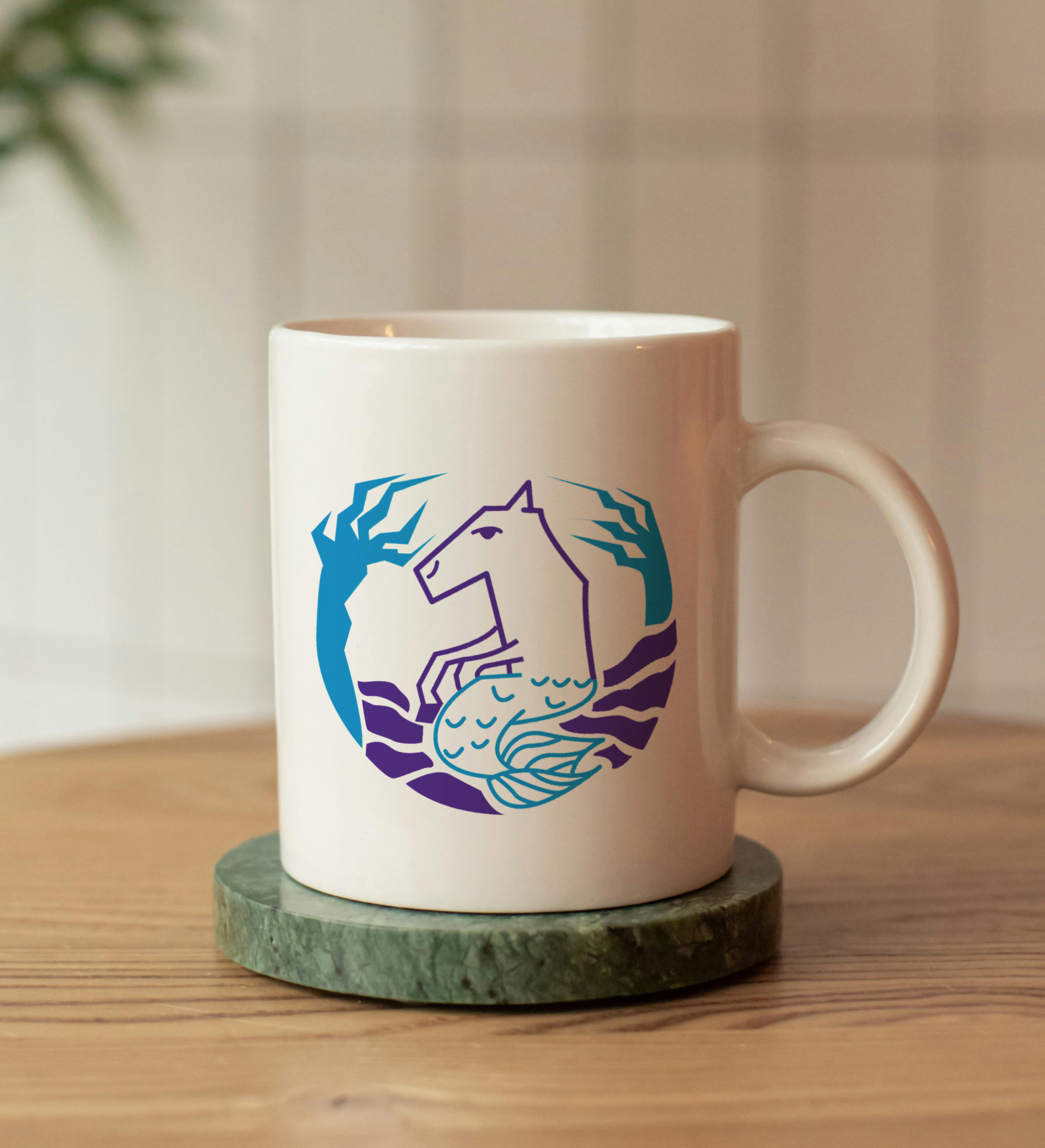 A Kelpie Sign Design on a mug