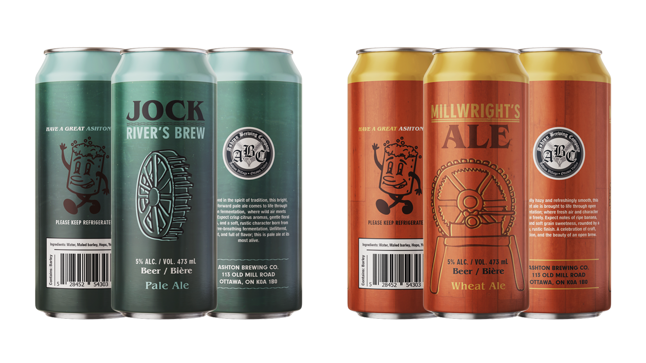 imge showcasing both final beer can designs from multiple angles