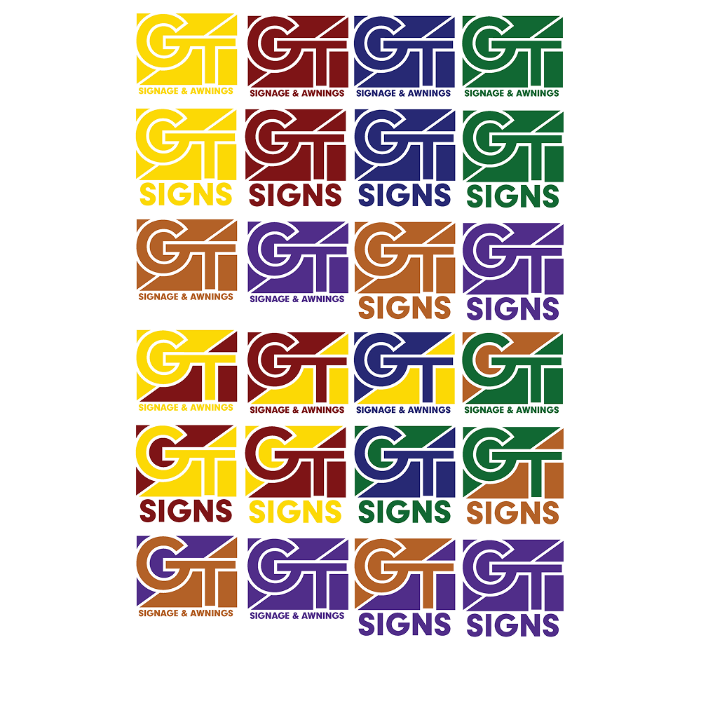 color exploration for gtsigns logo artwork