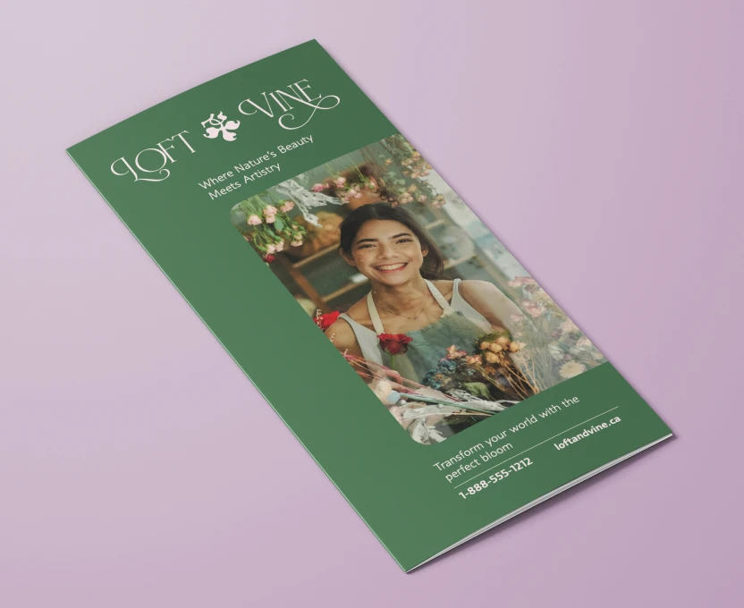 Loft and Vine Florist Brochure.