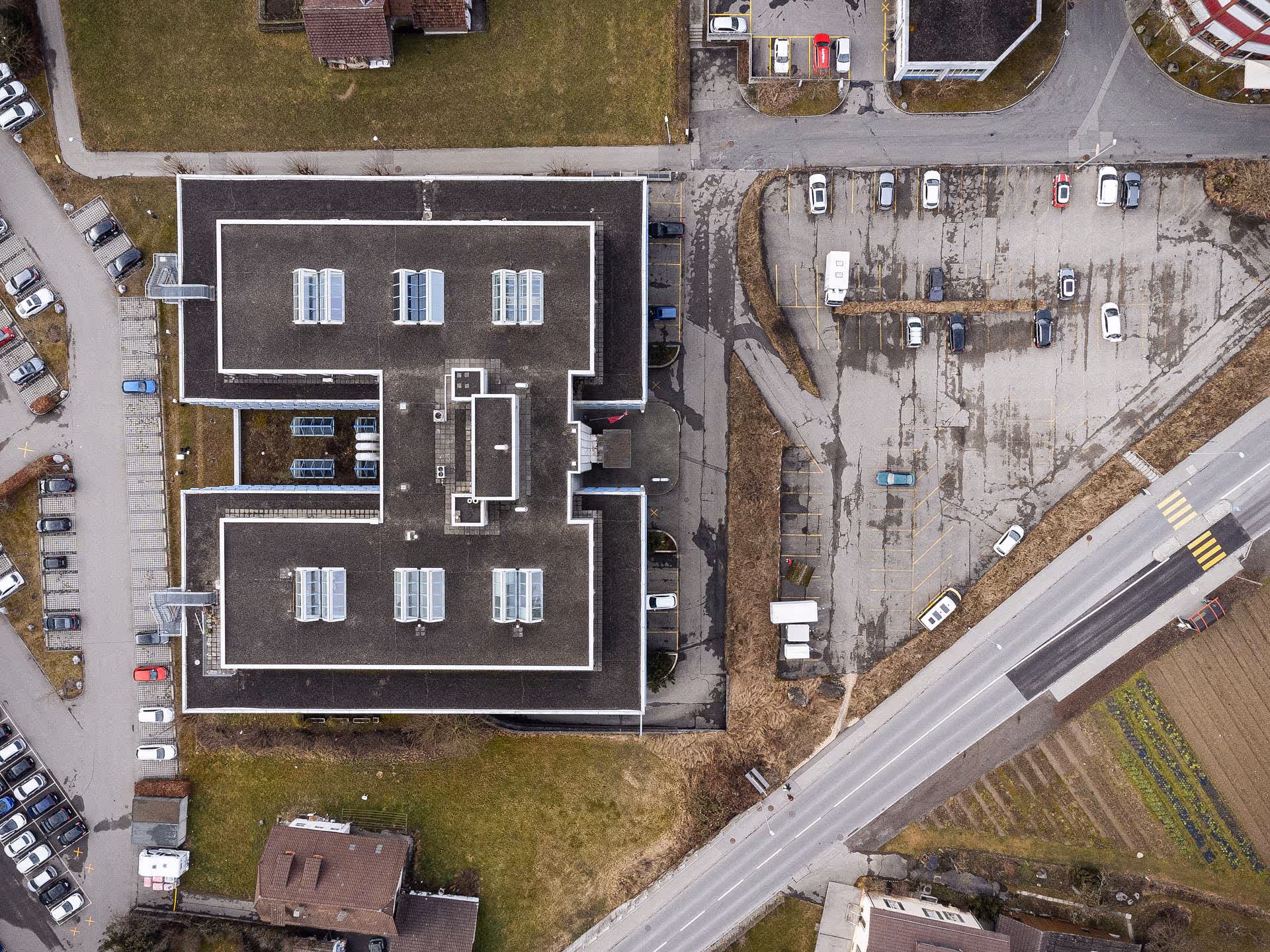 Drohnenaufnahme Webergut Zollikofen