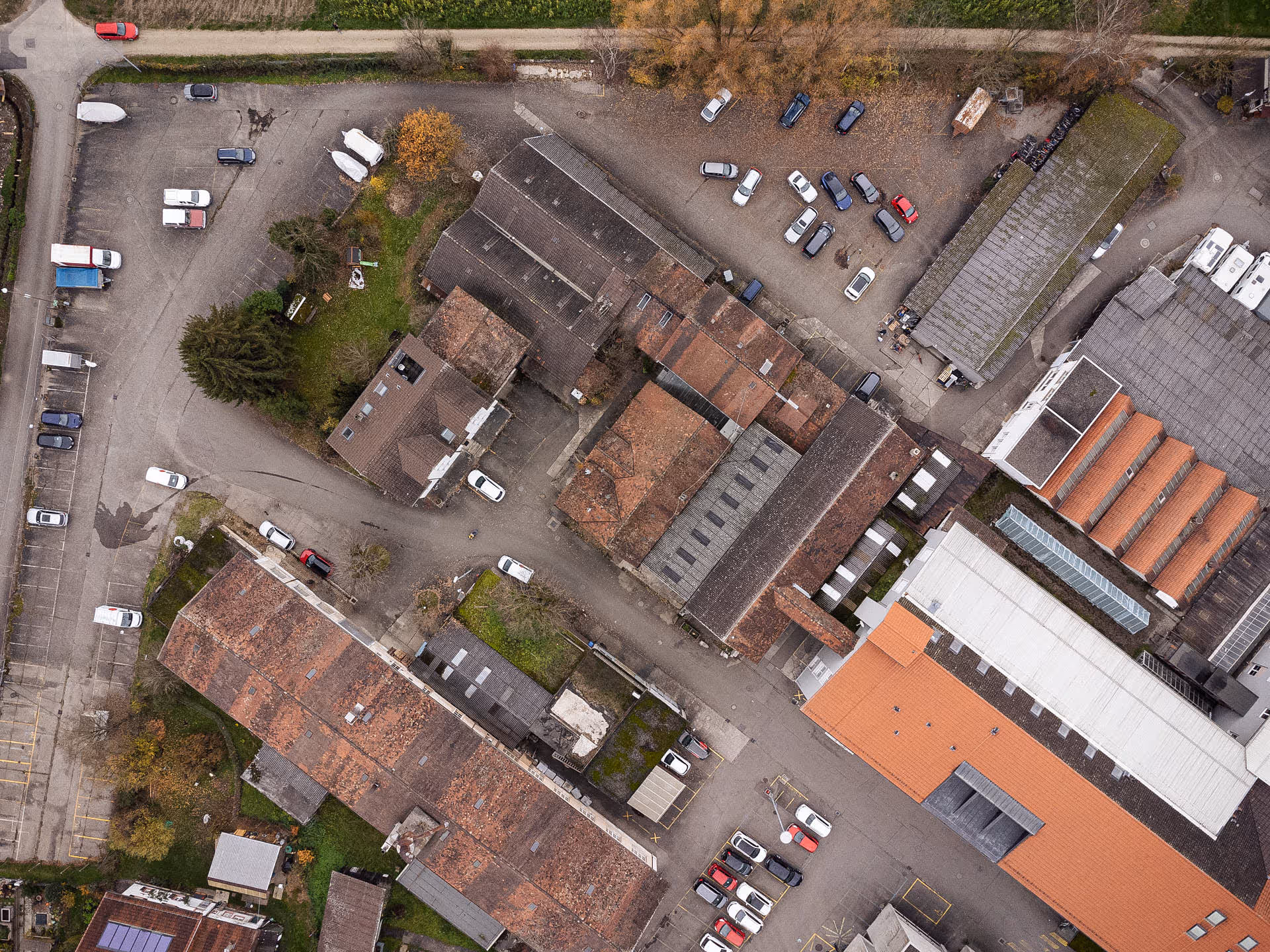 Drohnenaufnahme Industrieareal BAG in Gebenstorf