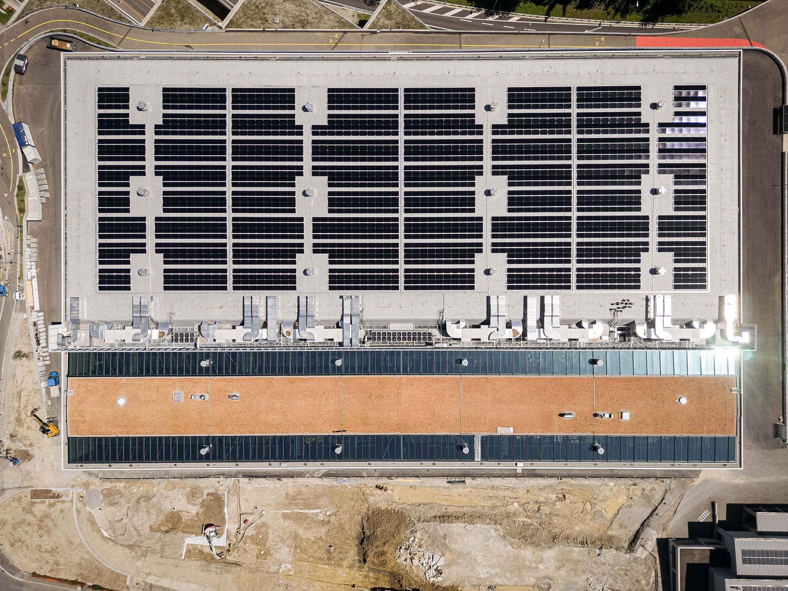 Aufnahme Olma Halle von oben