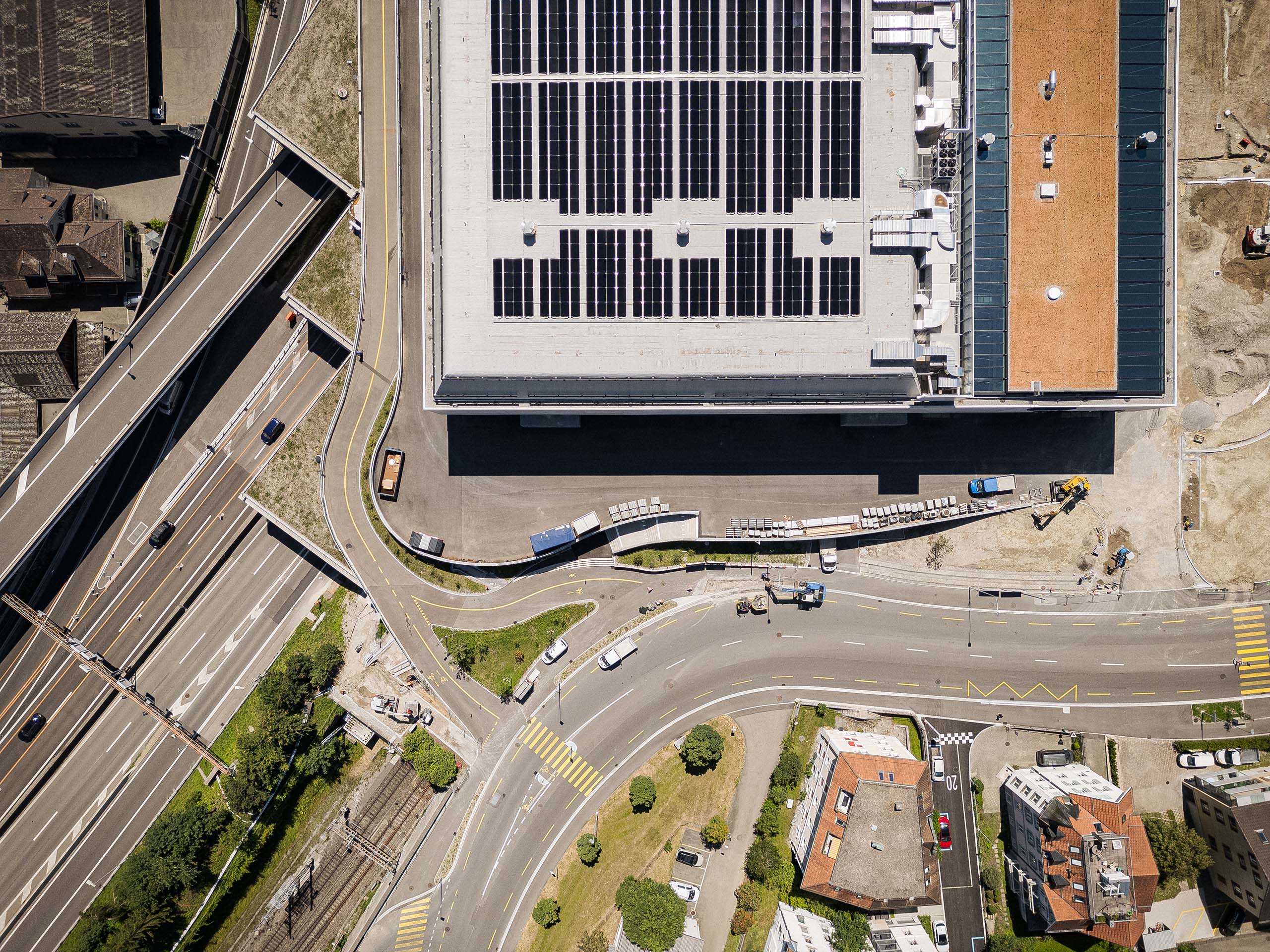 Drohnenaufnahme des Olmamessegelände