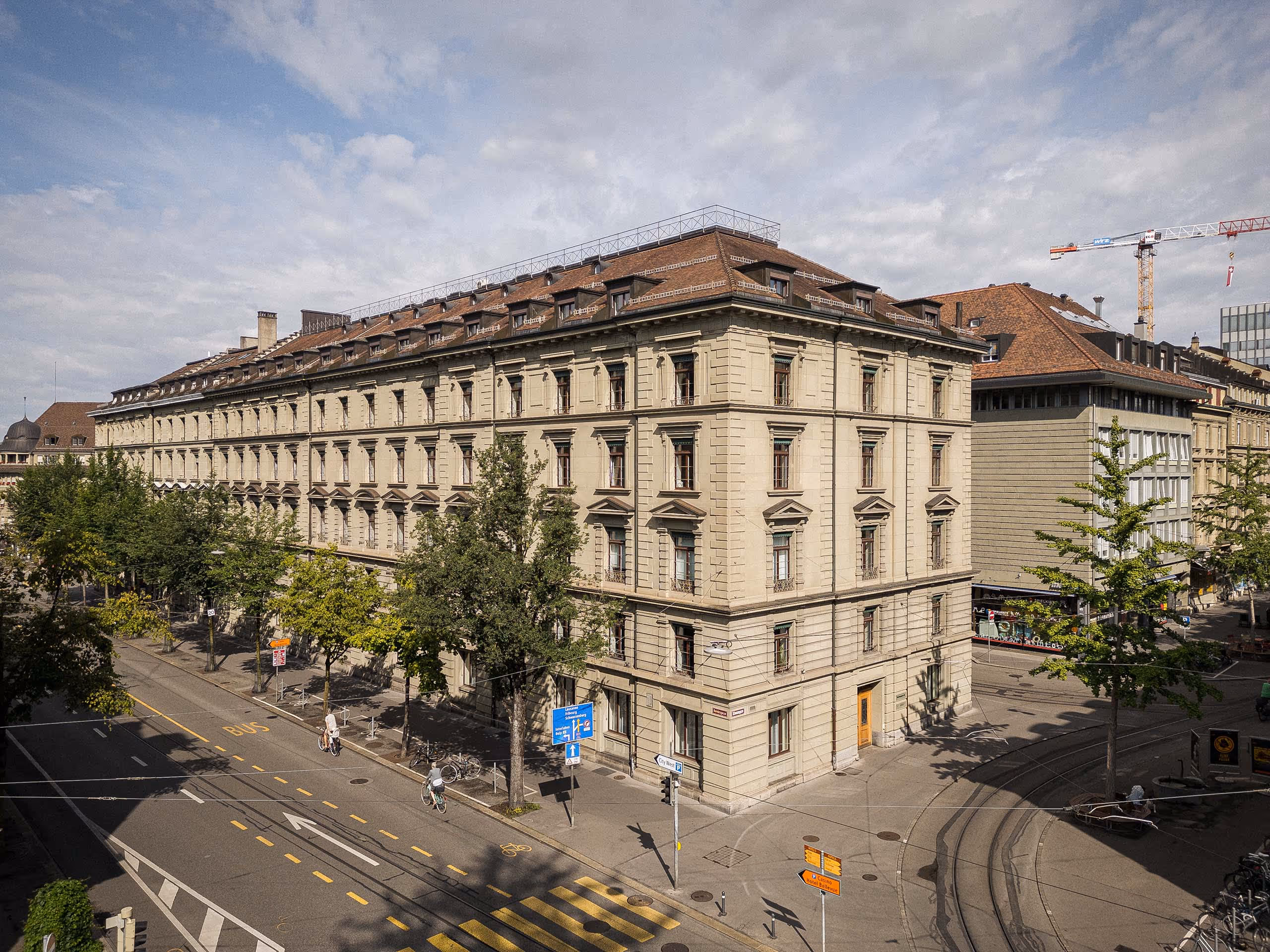 Weitwinkelaufnahme des Projekts an der Bundesgasse