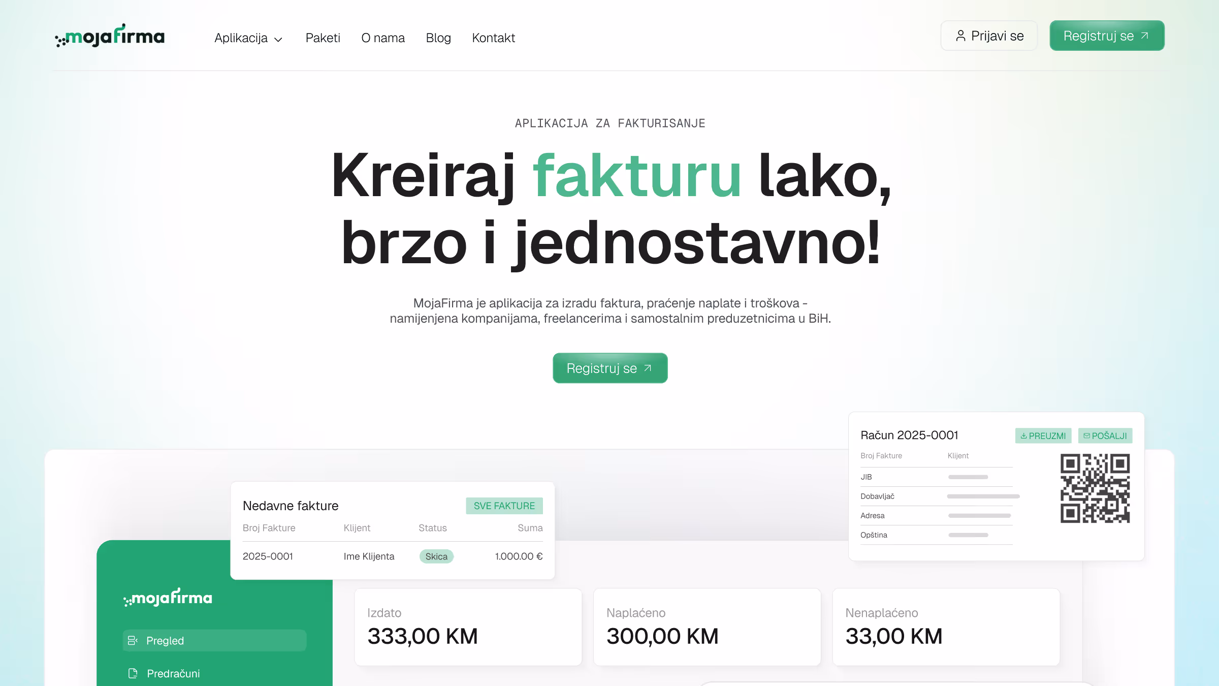 Moja Firma Homepage Hero Section