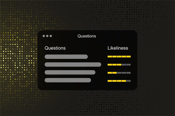 Synthesize a Stack-Ranked Questions List