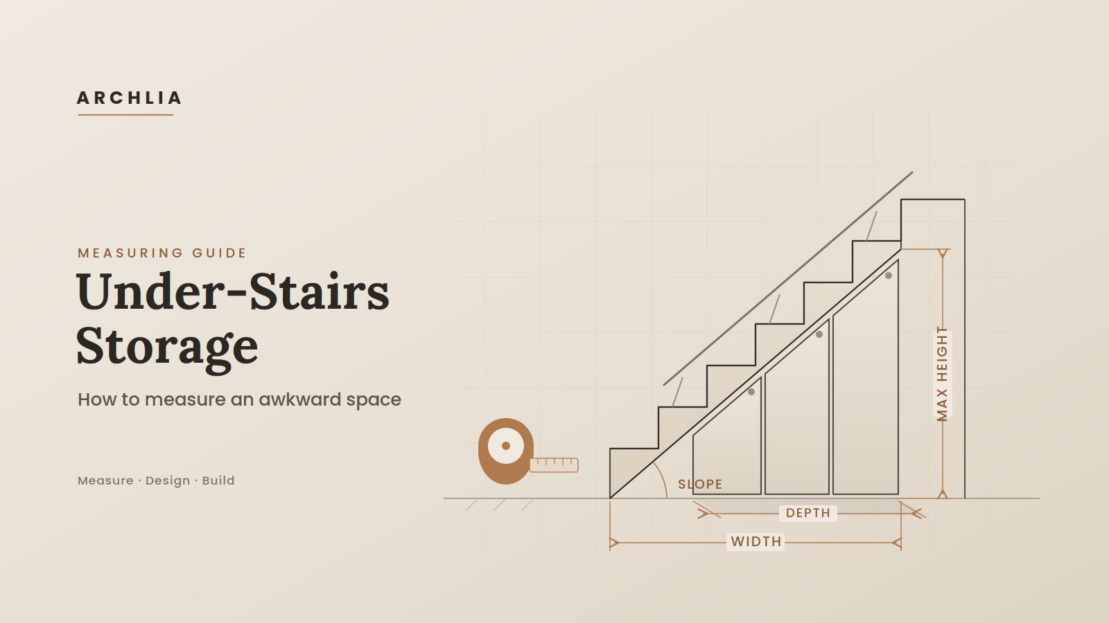 How to Measure for Under-Stairs Storage (and Any Awkward Space)