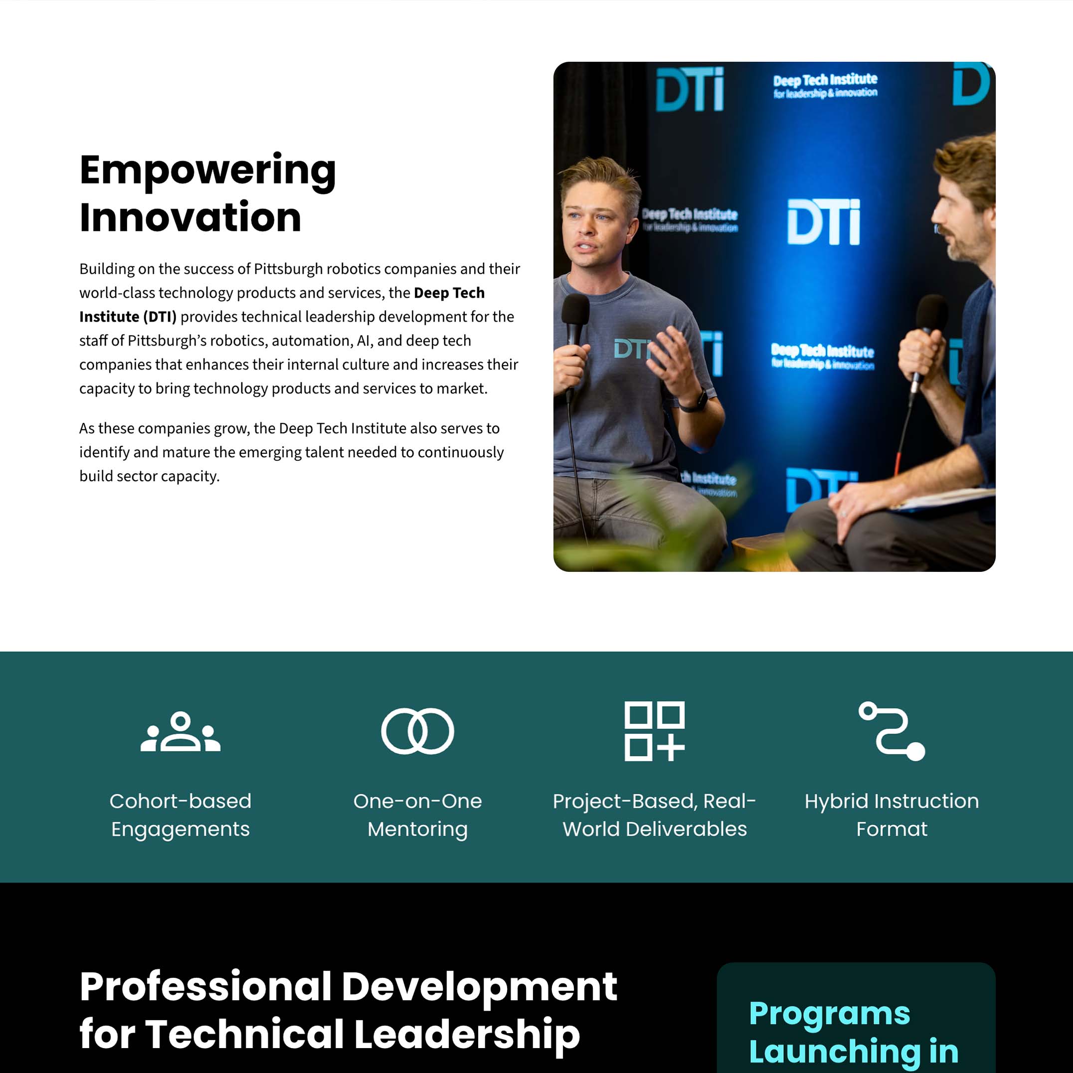 https://www.robopgh.org/ DTI webpage screenshot