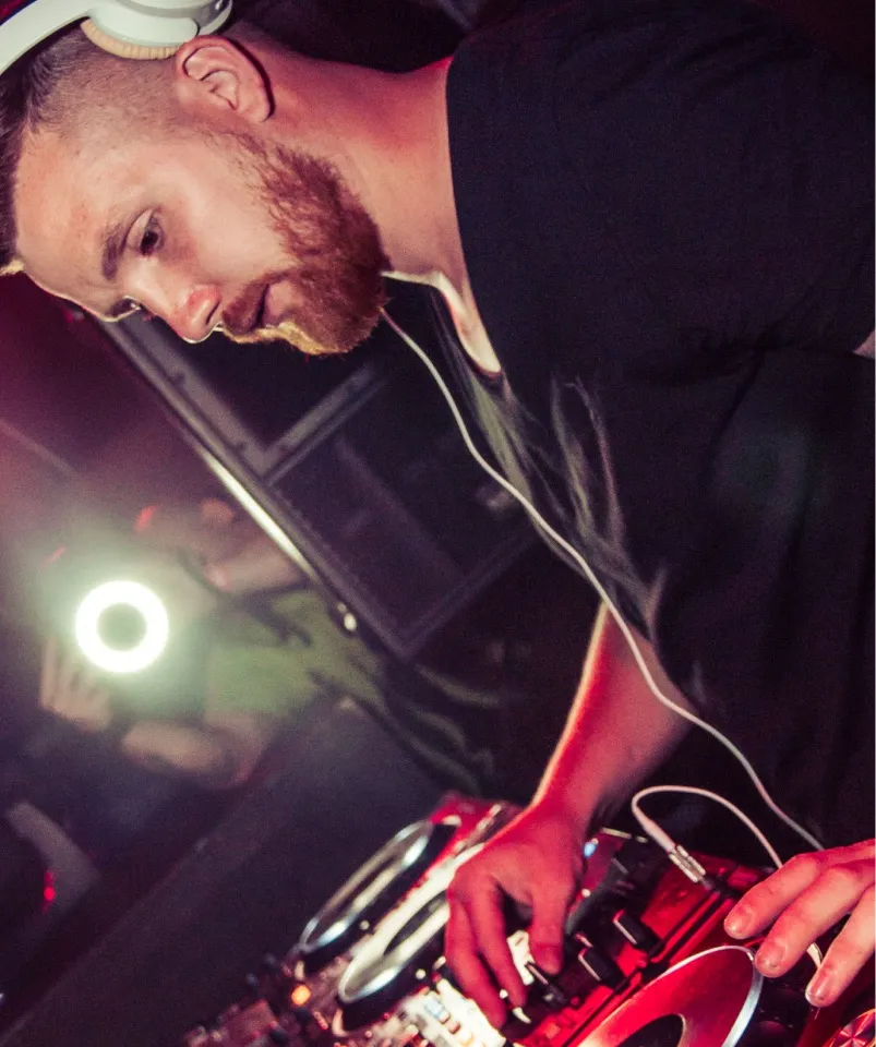 A London Sound Academy DJ Course graduate DJs at Amnesia in Ibiza