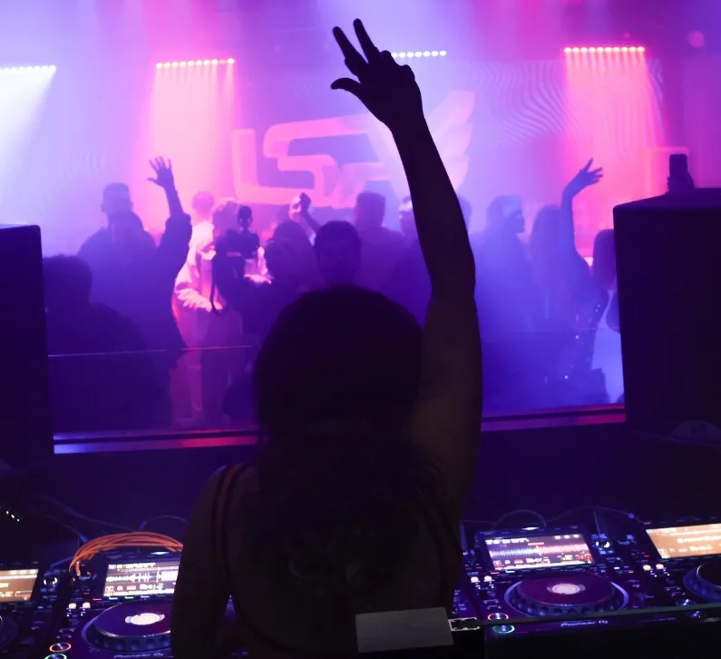 A female music producer DJs for LSA Records