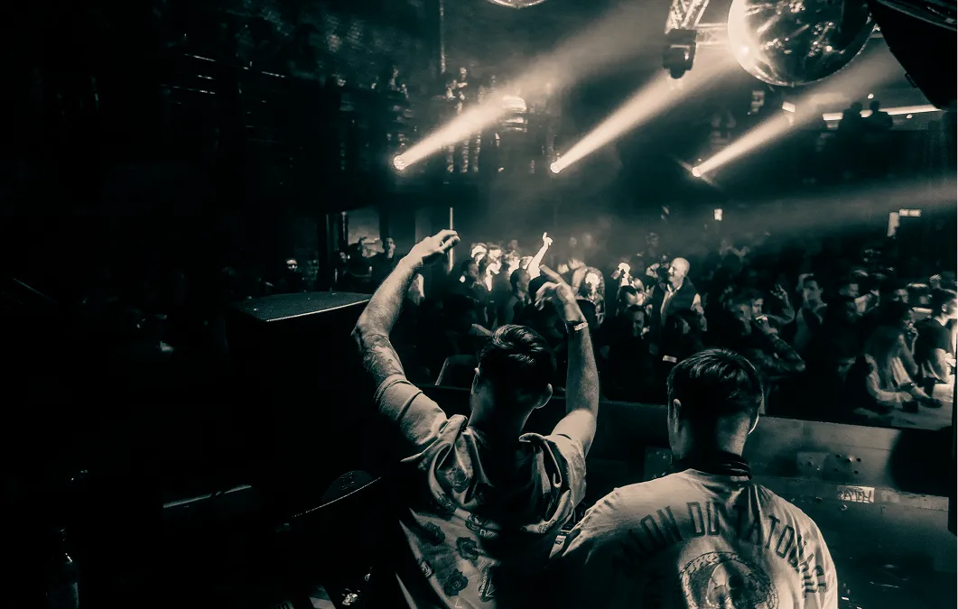 Two LSA DJ course graduates performing at Ministry of Sound