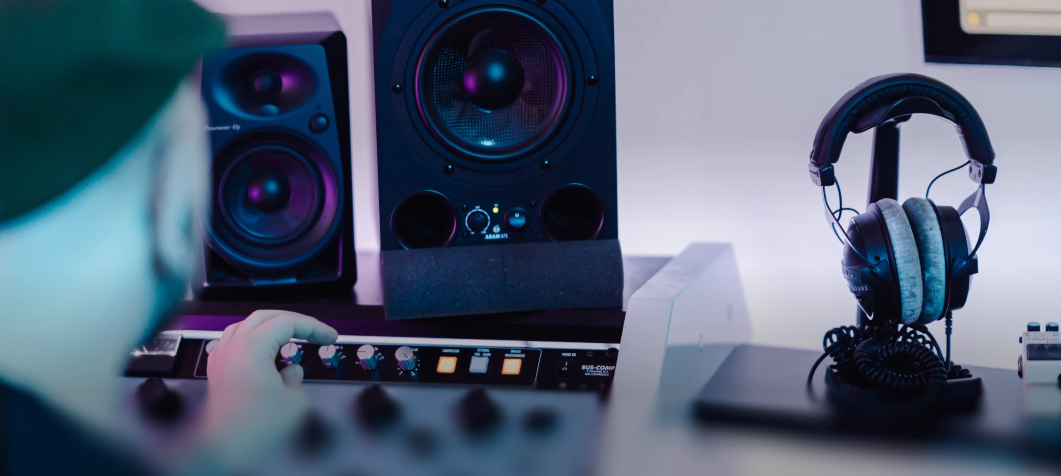 An advanced music production studio equipped with the best hardware and software
