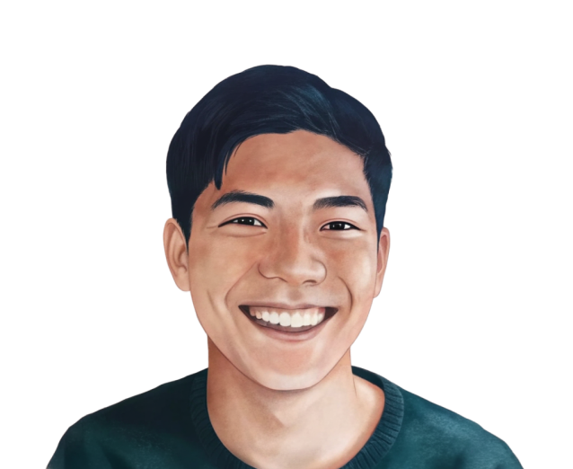 Het gezicht van de man vertegenwoordigt de BaanUp-agent