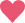 Simple pink heart icon on transparent background.