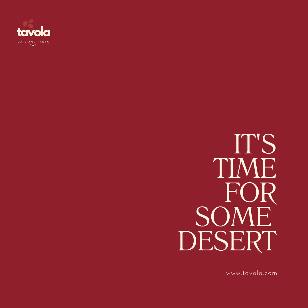 Time for Dessert
