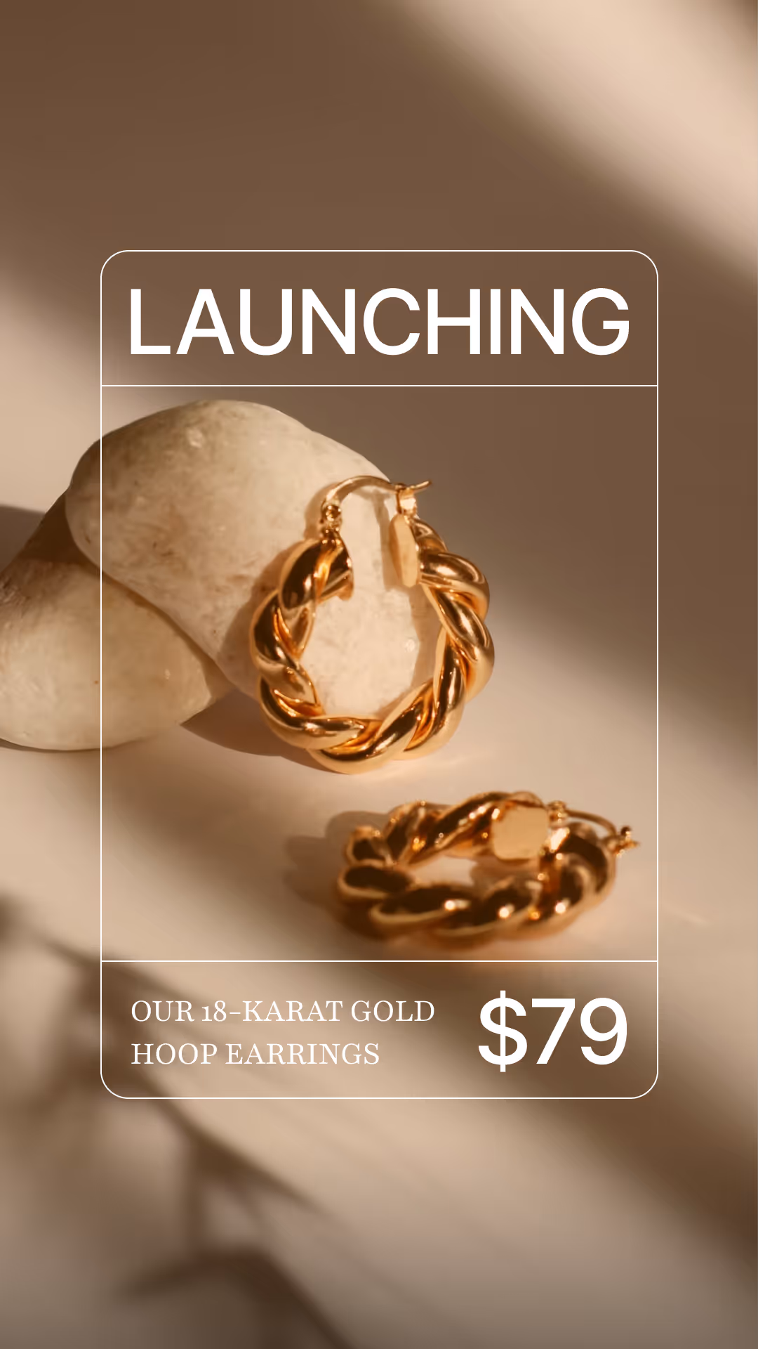 Gold Hoop Earrings Launch