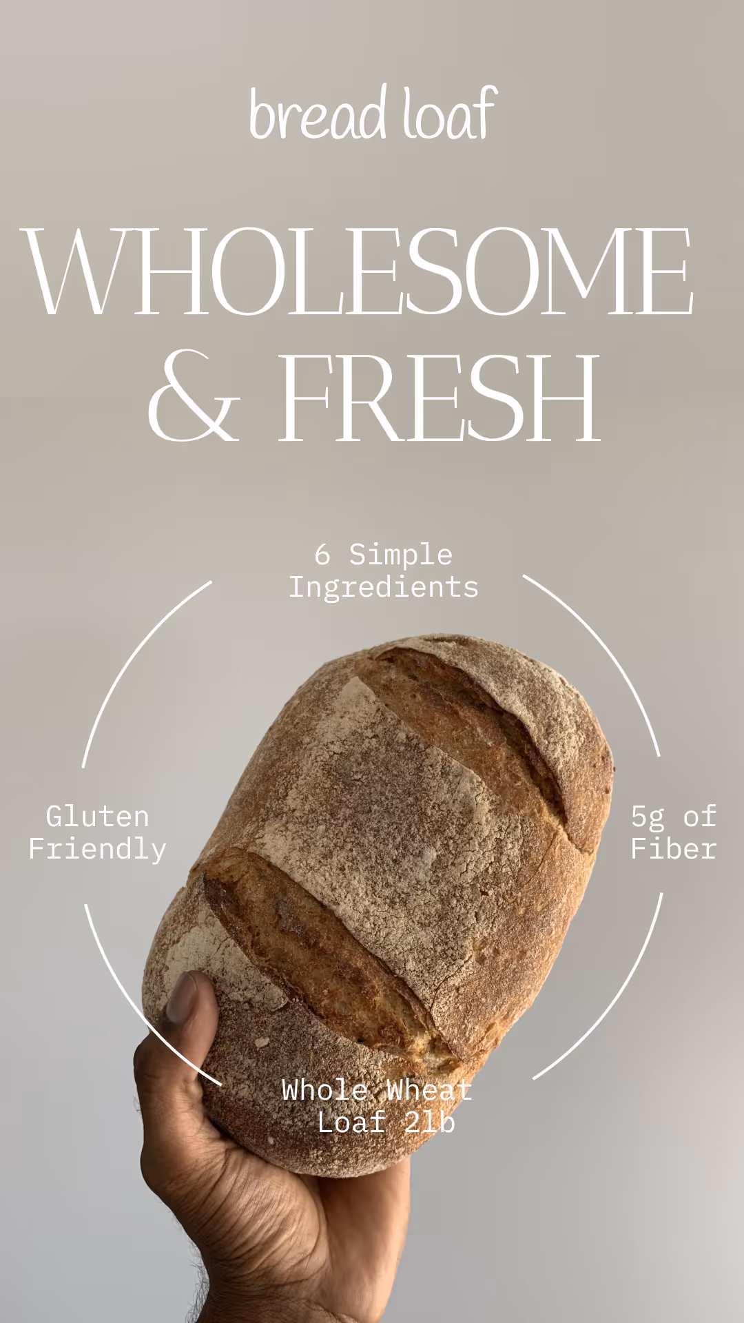 Wholesome and Fresh Bread Loaf