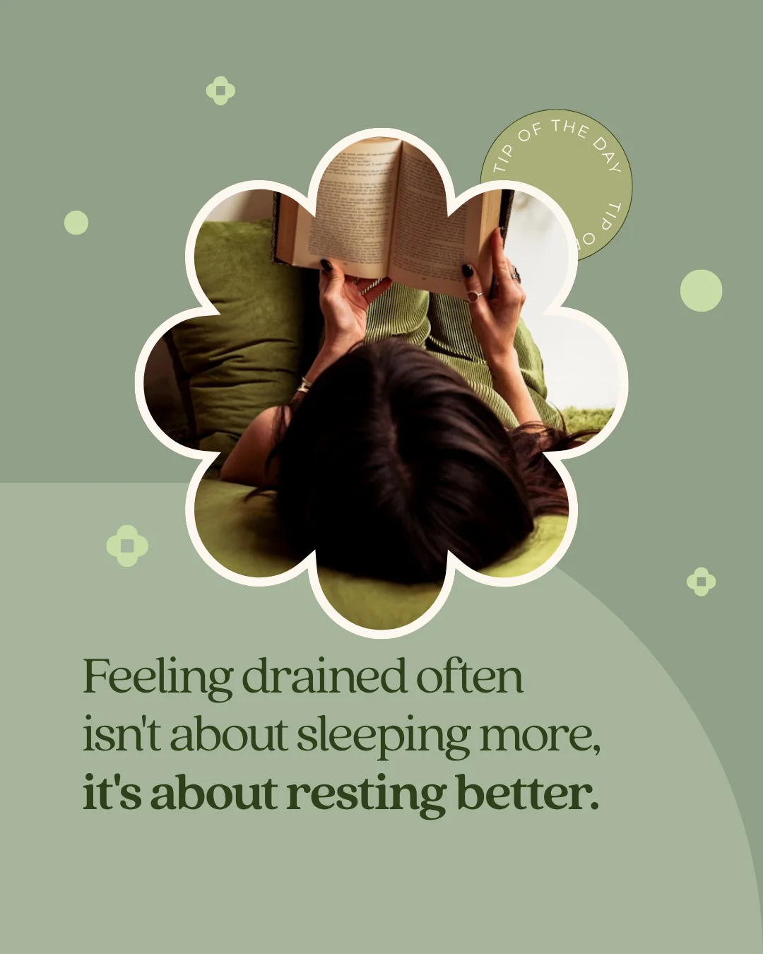 After Zapli: custom-designed wellness brand social post, 6 of 9