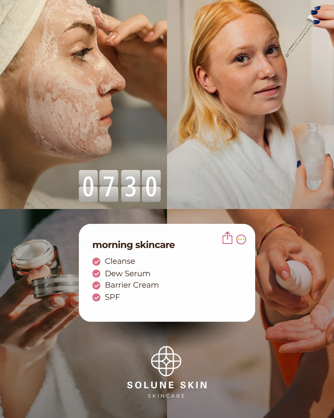 After Zapli: custom-designed beauty brand social post, 2 of 9