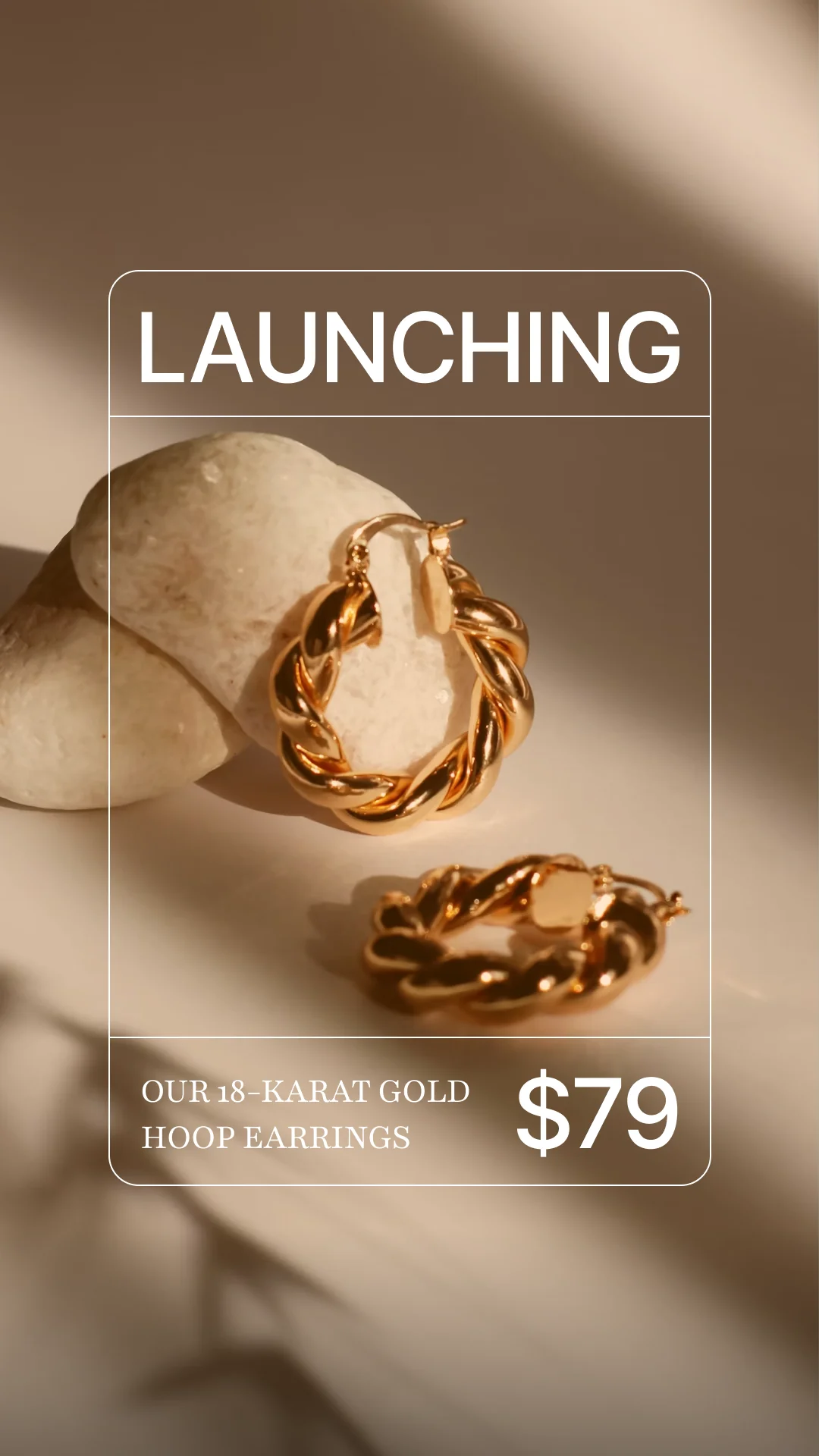 Gold Hoop Earrings Launch