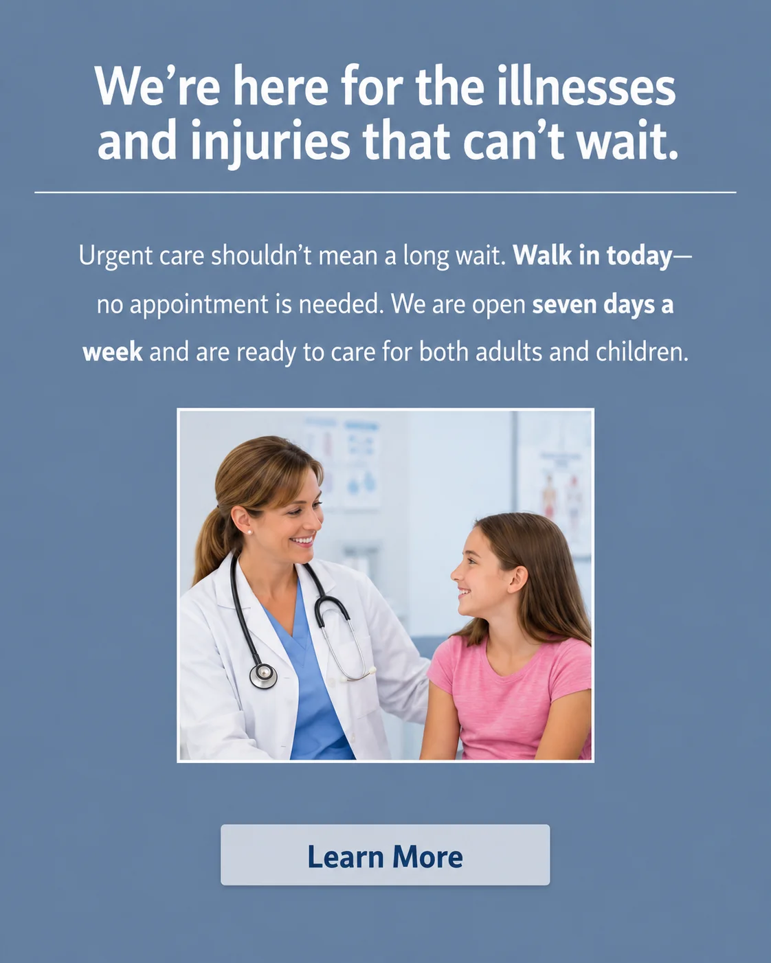 Before Zapli: generic healthcare brand social post, 3 of 9