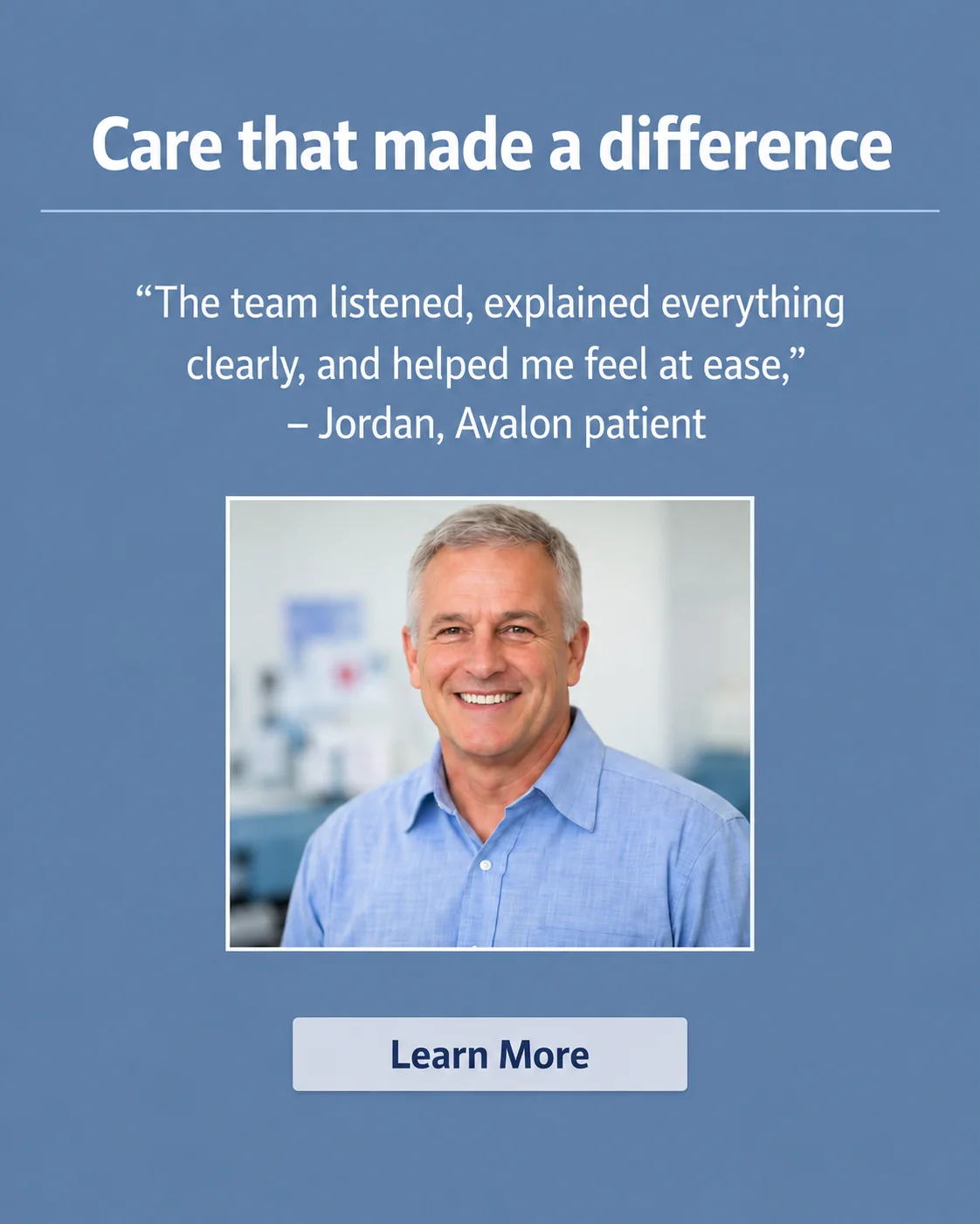 Before Zapli: generic healthcare brand social post, 7 of 9