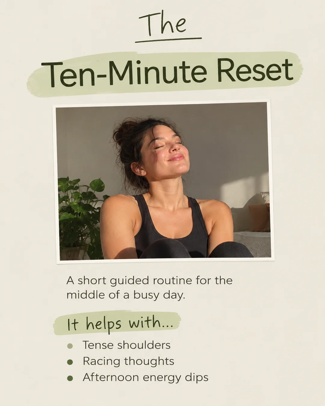 Before Zapli: generic wellness brand social post, 8 of 9