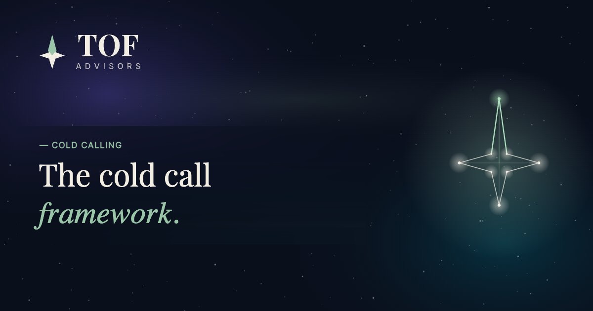 The cold call framework