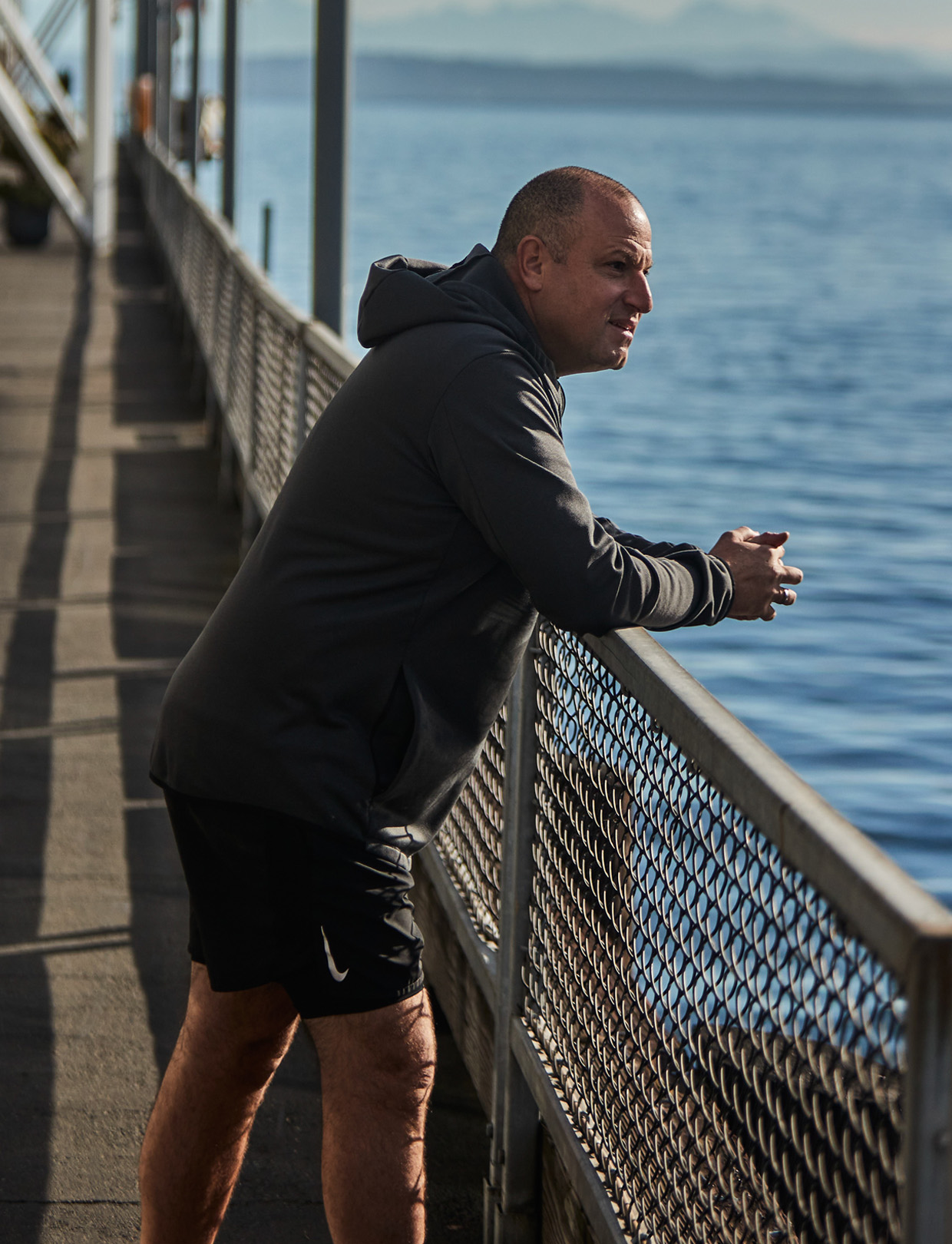 Marc Rousso - What's Your Vision Academy - on the pier in Seattle.
