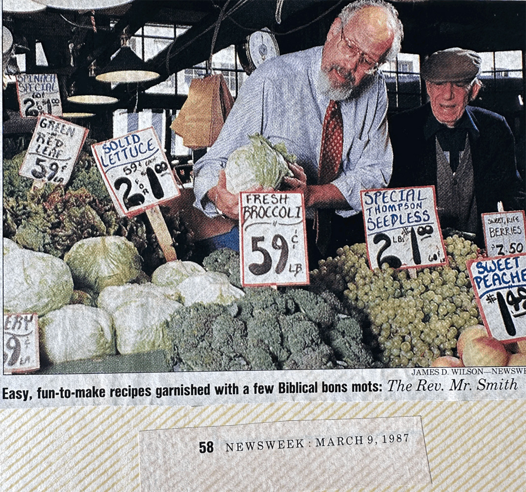 Entrepreneurial DNA - photo of Marc Rousso's grandfather at his Market Stand in Pike's Place, featured in Newsweek, March 1987.
