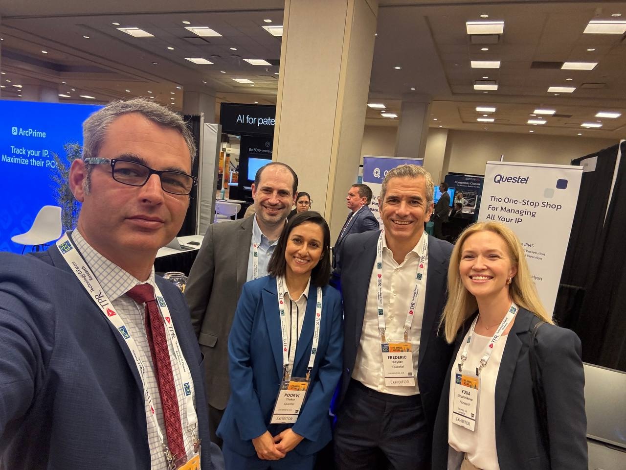 PioneerIP and Questel team members together at the 2026 IPO Annual Meeting in Toronto, Canada.