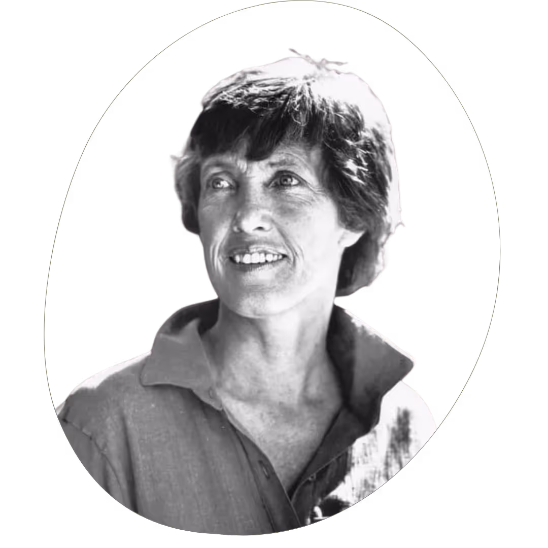 A headshot of Joanna Macy