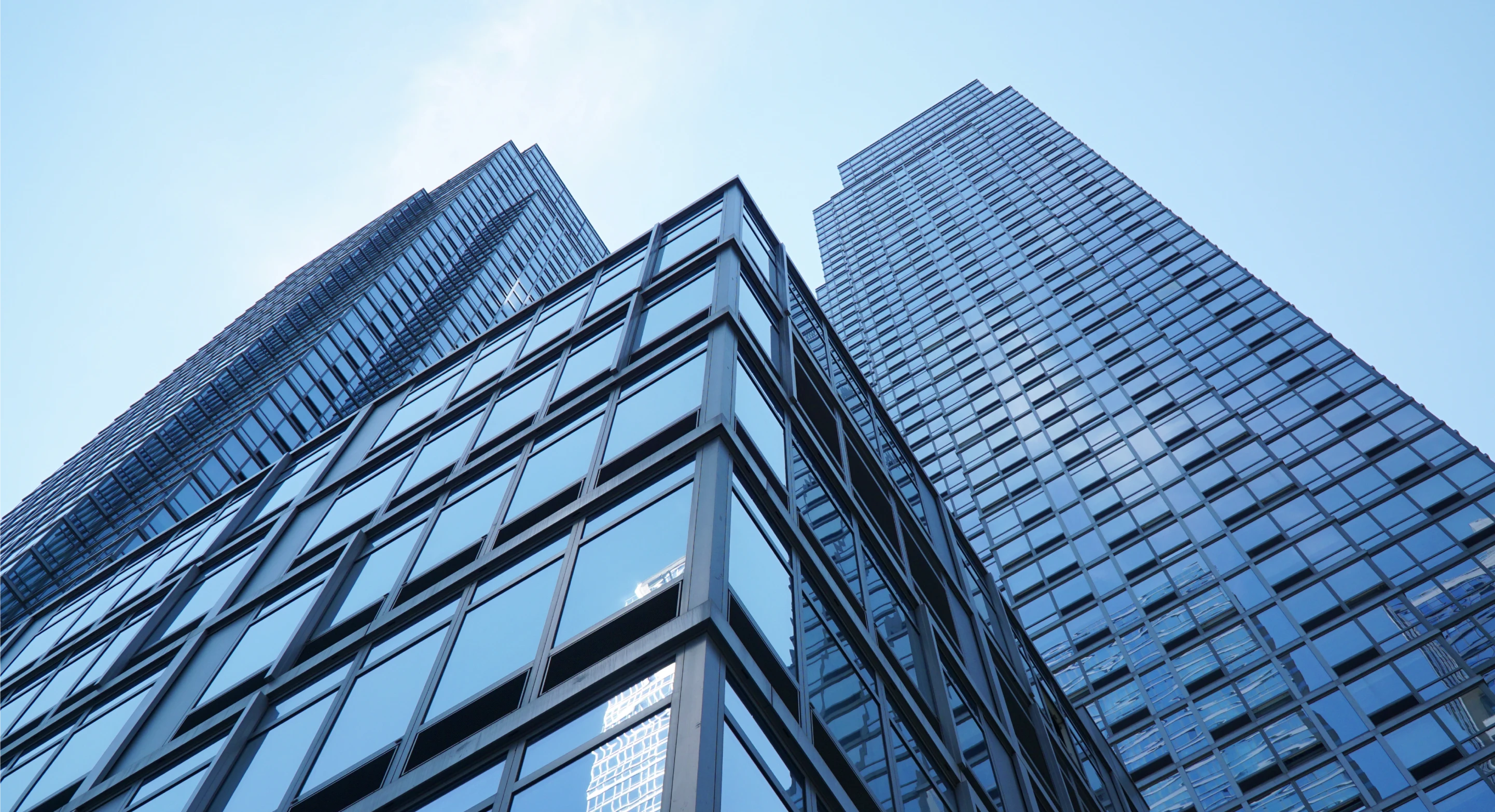 low angle view of office buildings