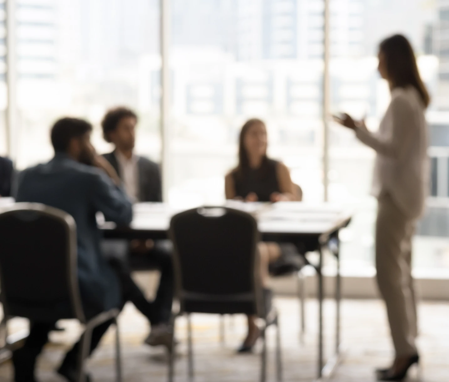 woman in conference room 