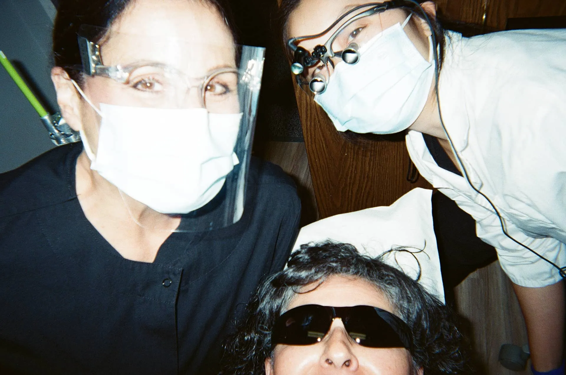 Dr. Huang treating a patient at Concord Heritage Dental