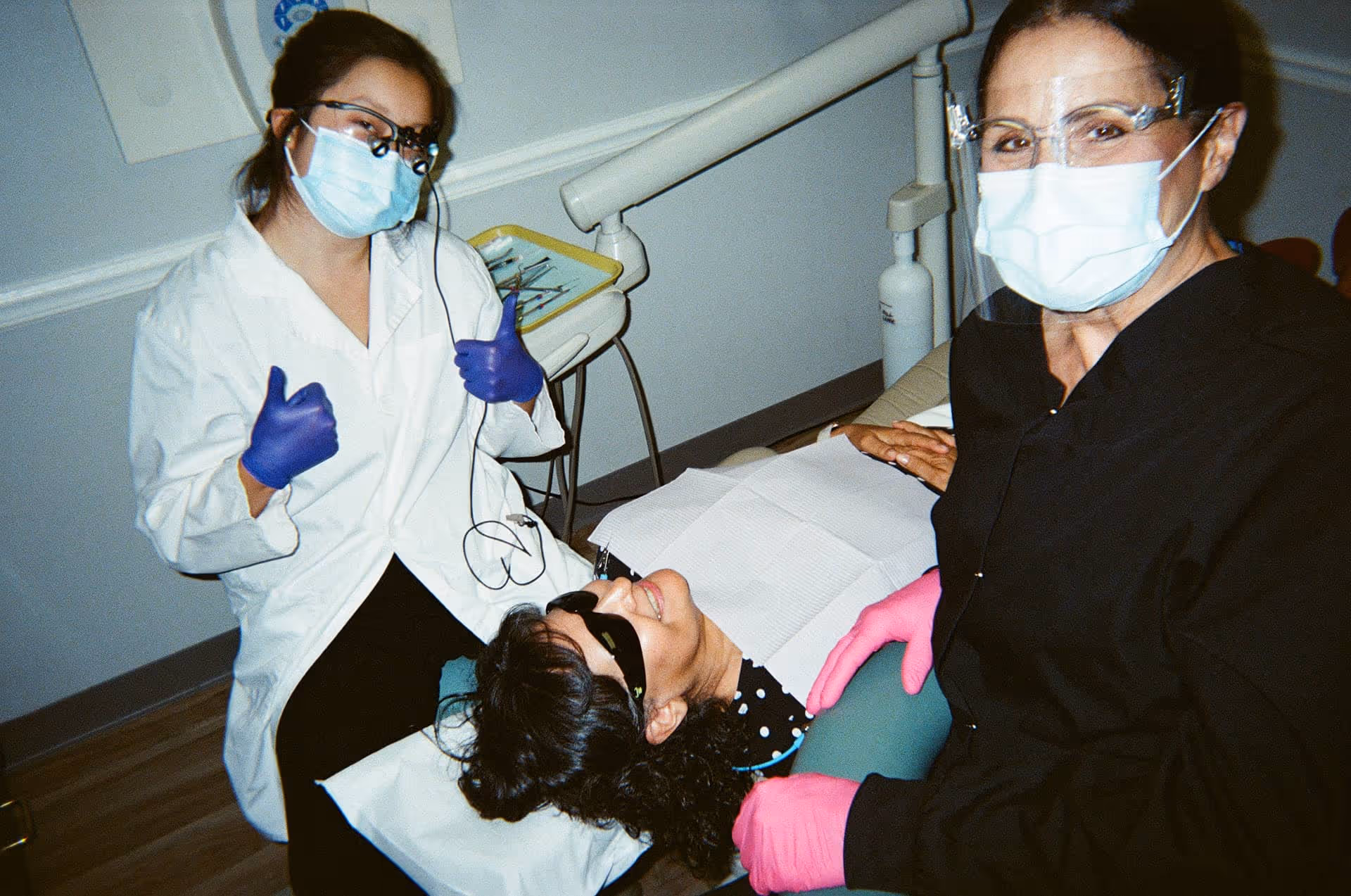 Dr. Huang treating a patient at Concord Heritage Dental