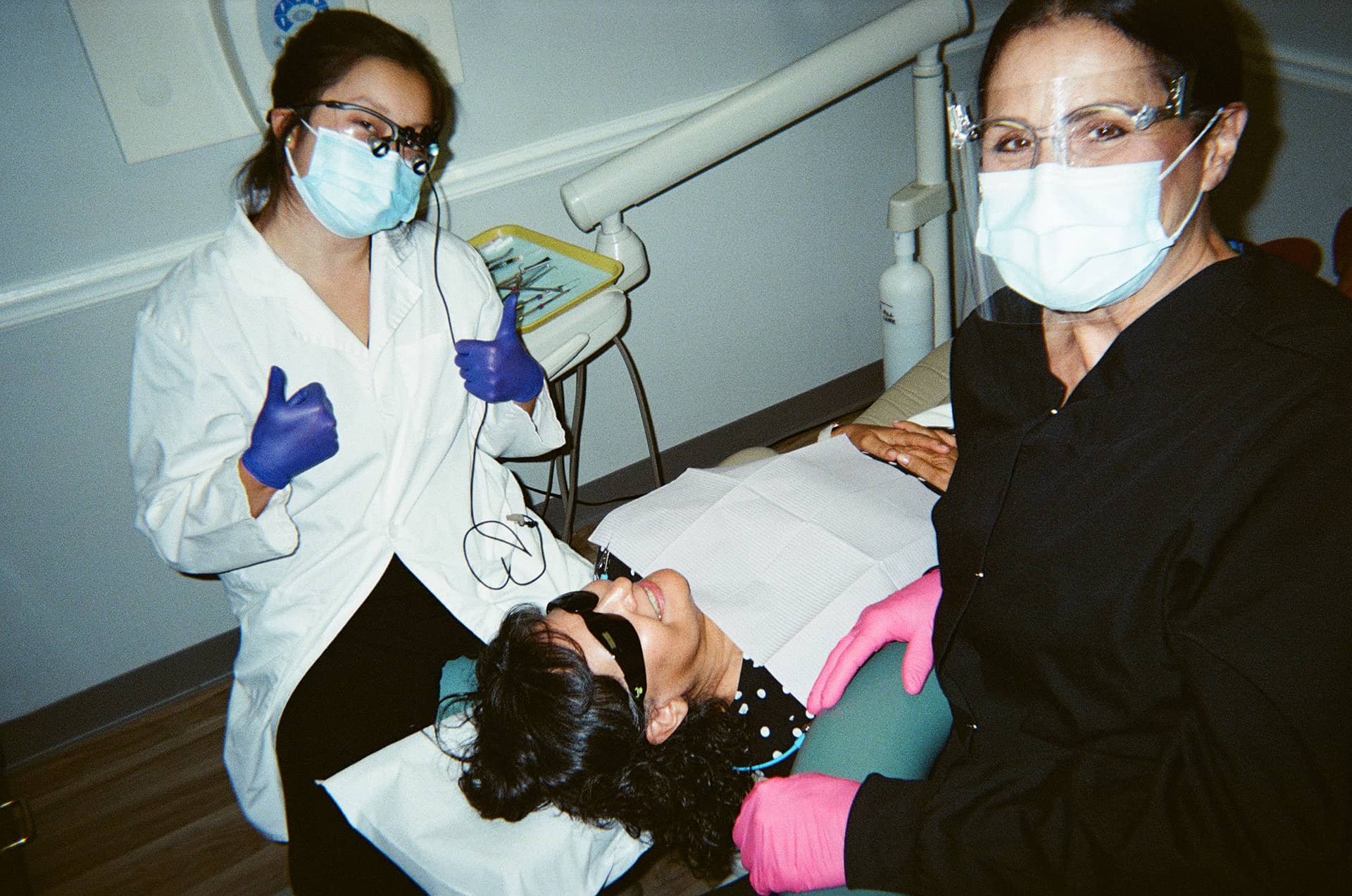 Dr. Huang treating a patient at Concord Heritage Dental