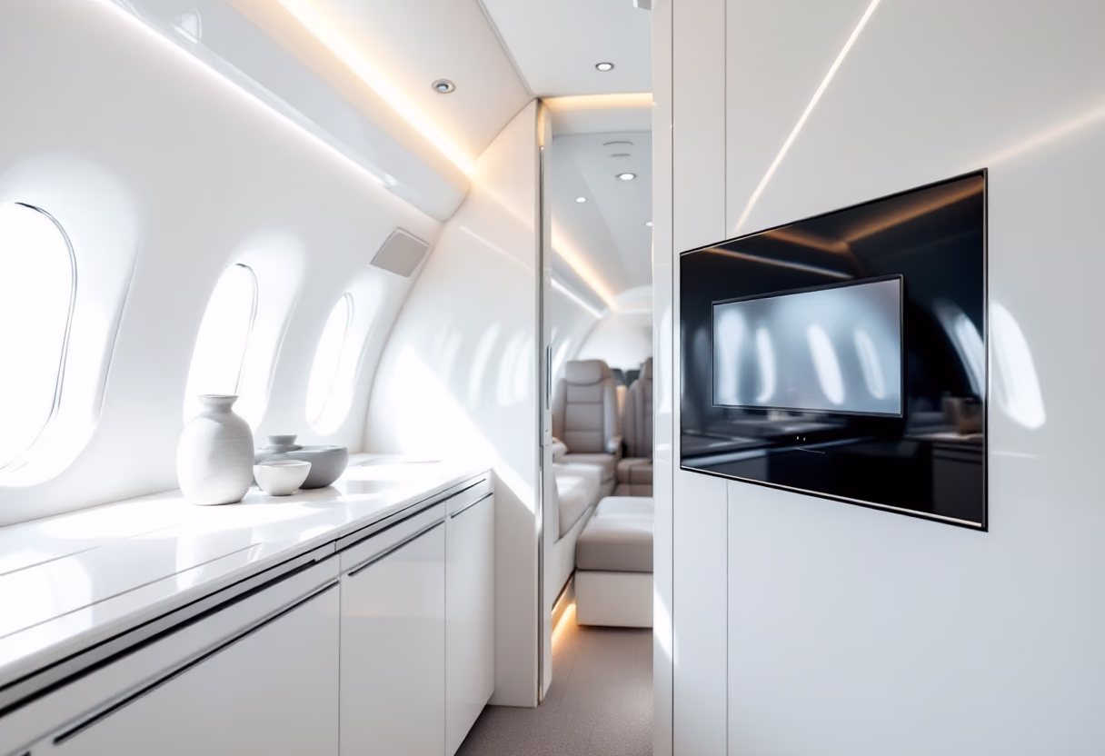 image of aircraft interior