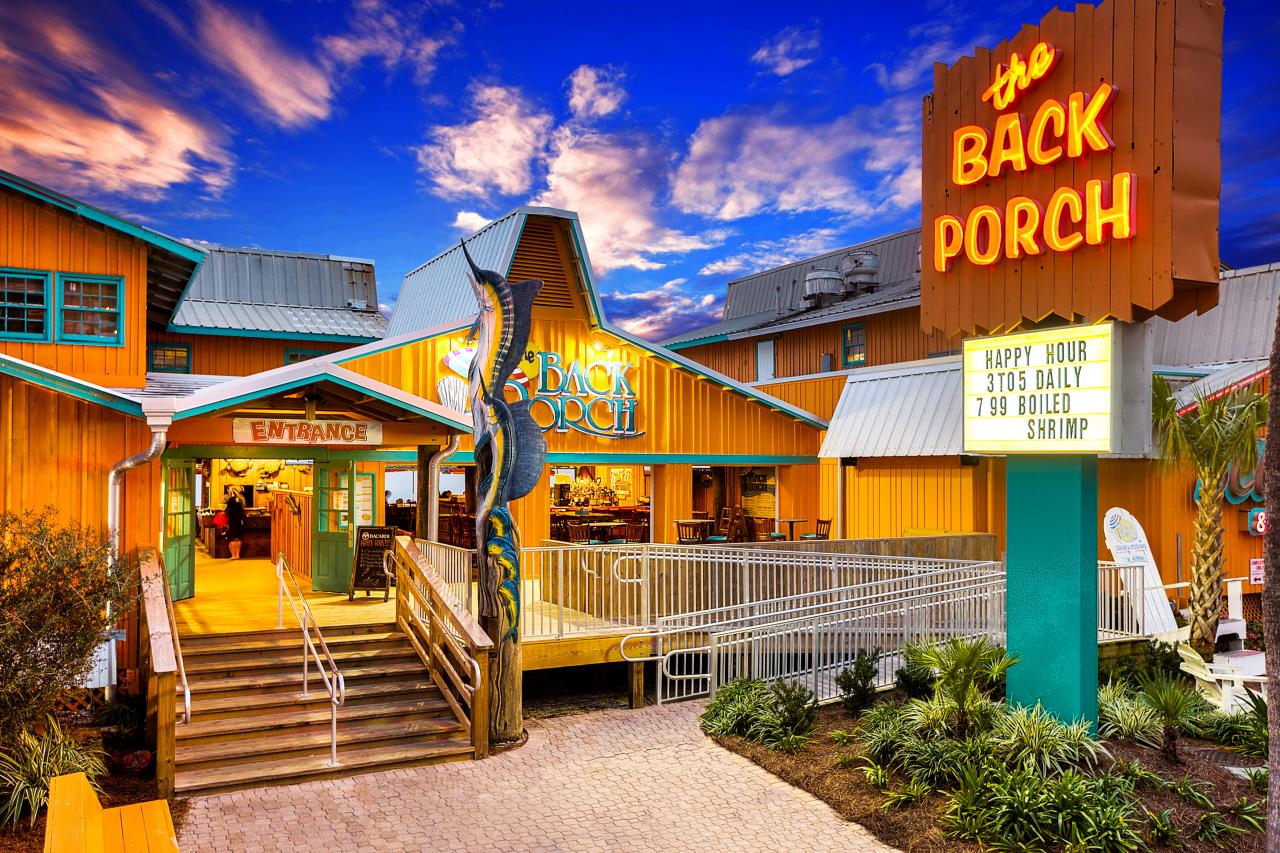 Back Porch Restaurant Destin Florida