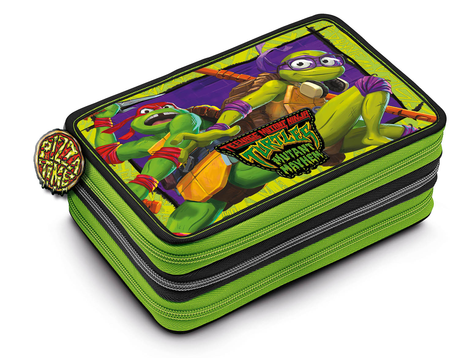 Astuccio 3 Zip personalizzato Teenage Mutant Ninja Turtles