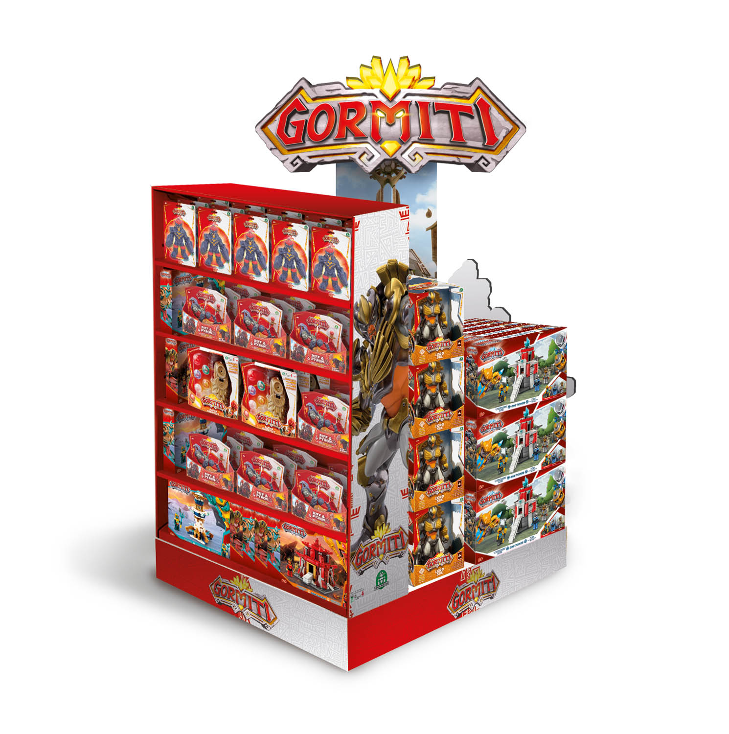 Espositore GDO linea Gormiti