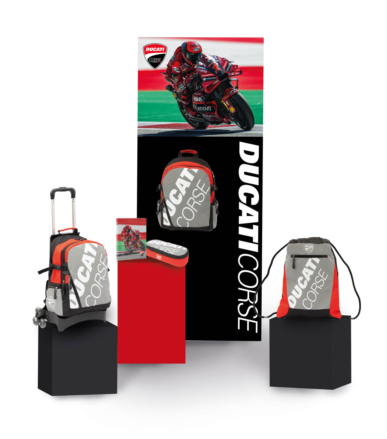 Materiale POP vetrina linea scuola DUCATI CORSE