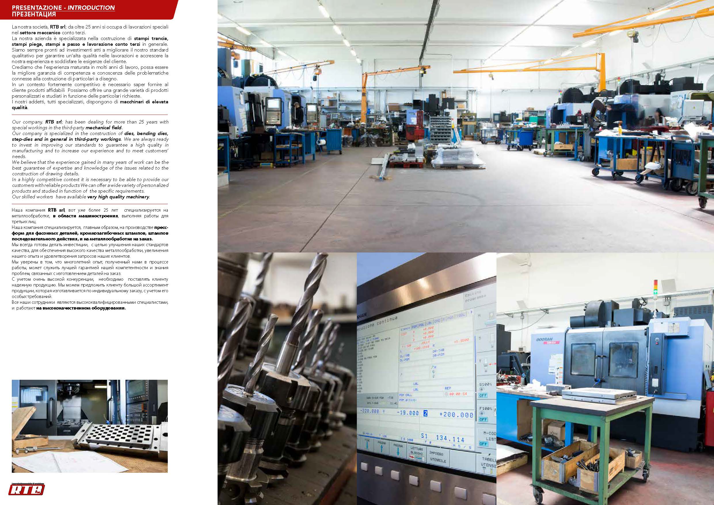 Interno RTB catalogo Italiano Russo pagine 1-2