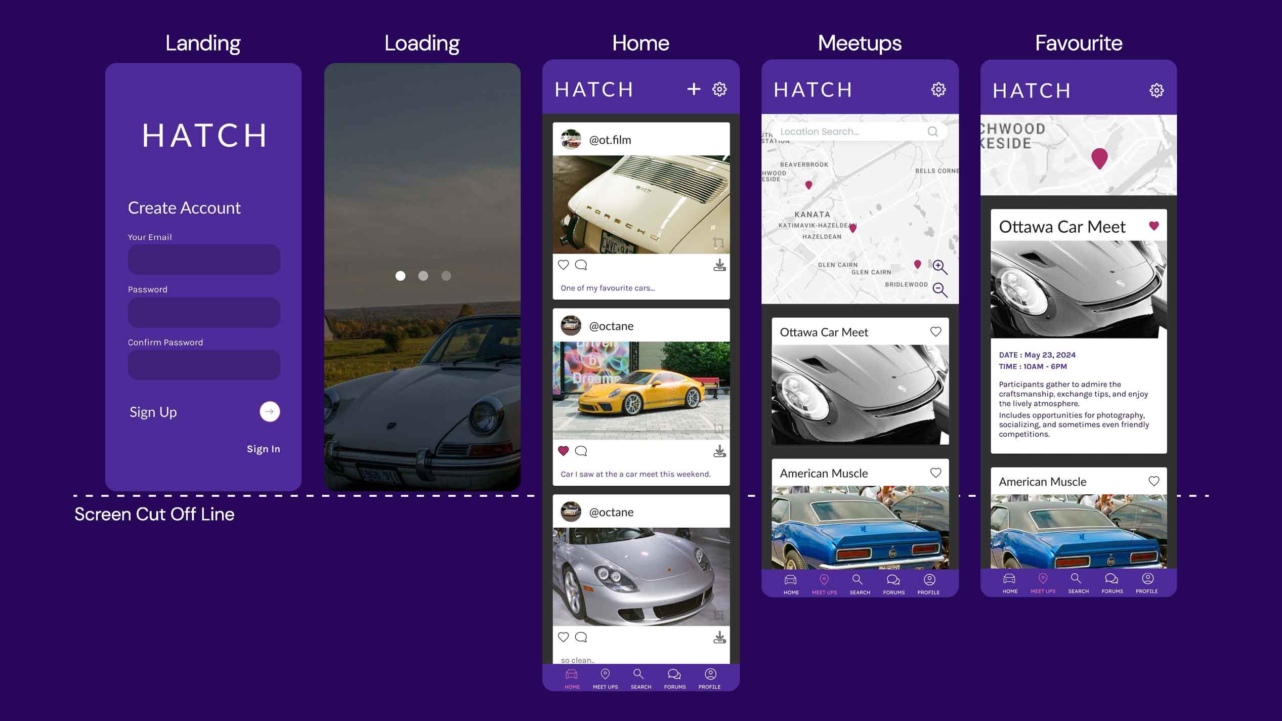 All hatch mobile screens