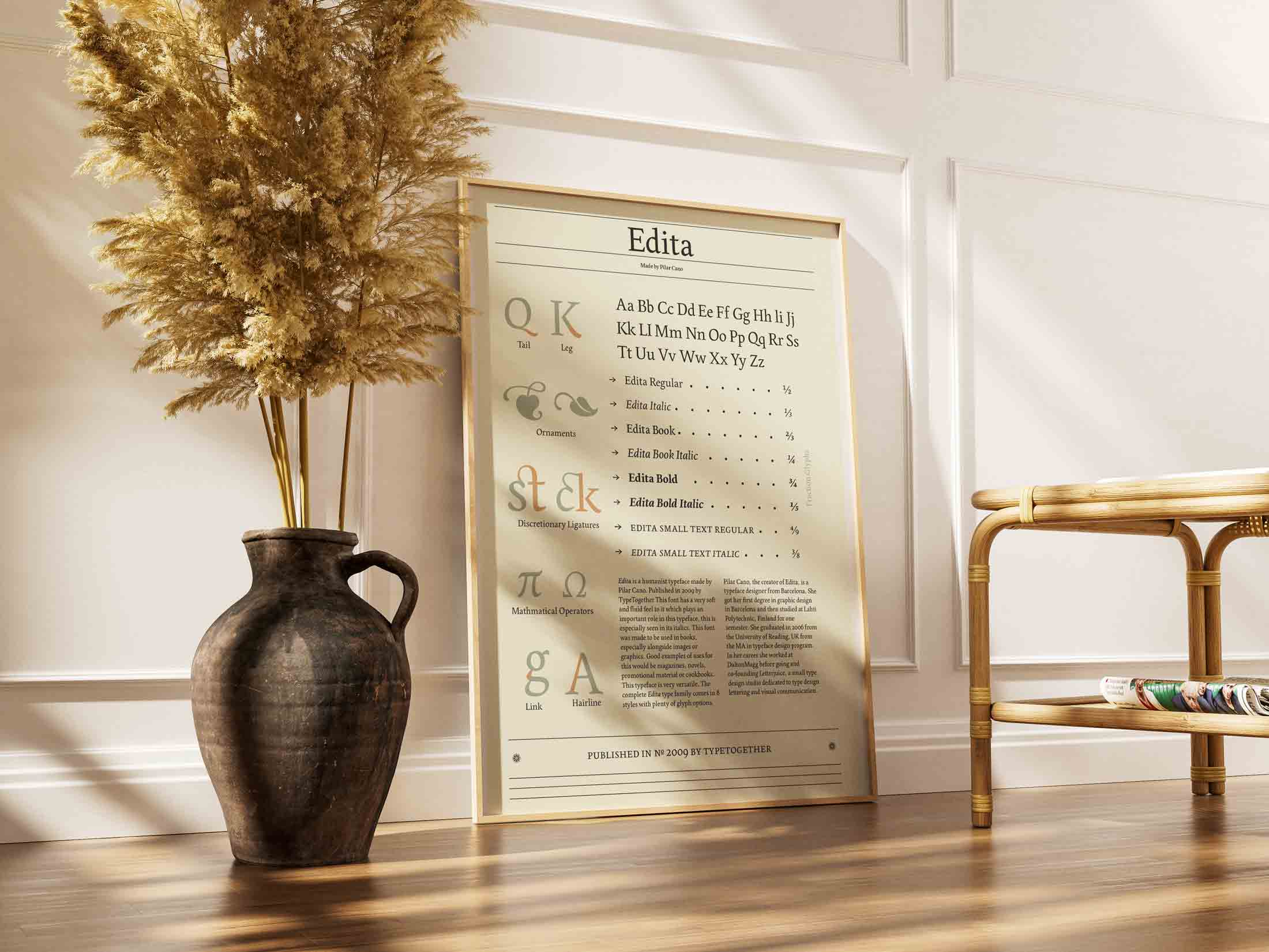 edita typeface poster mockup