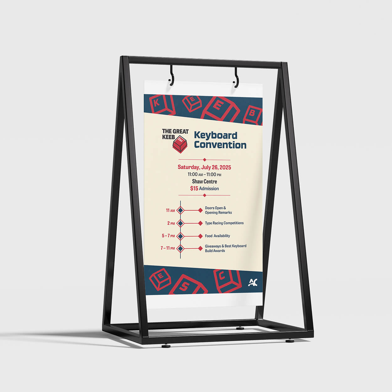 The Great Keeb Escape keyboard convention poster