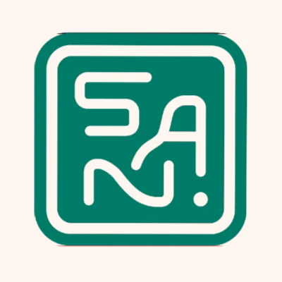 San logo animating vertically