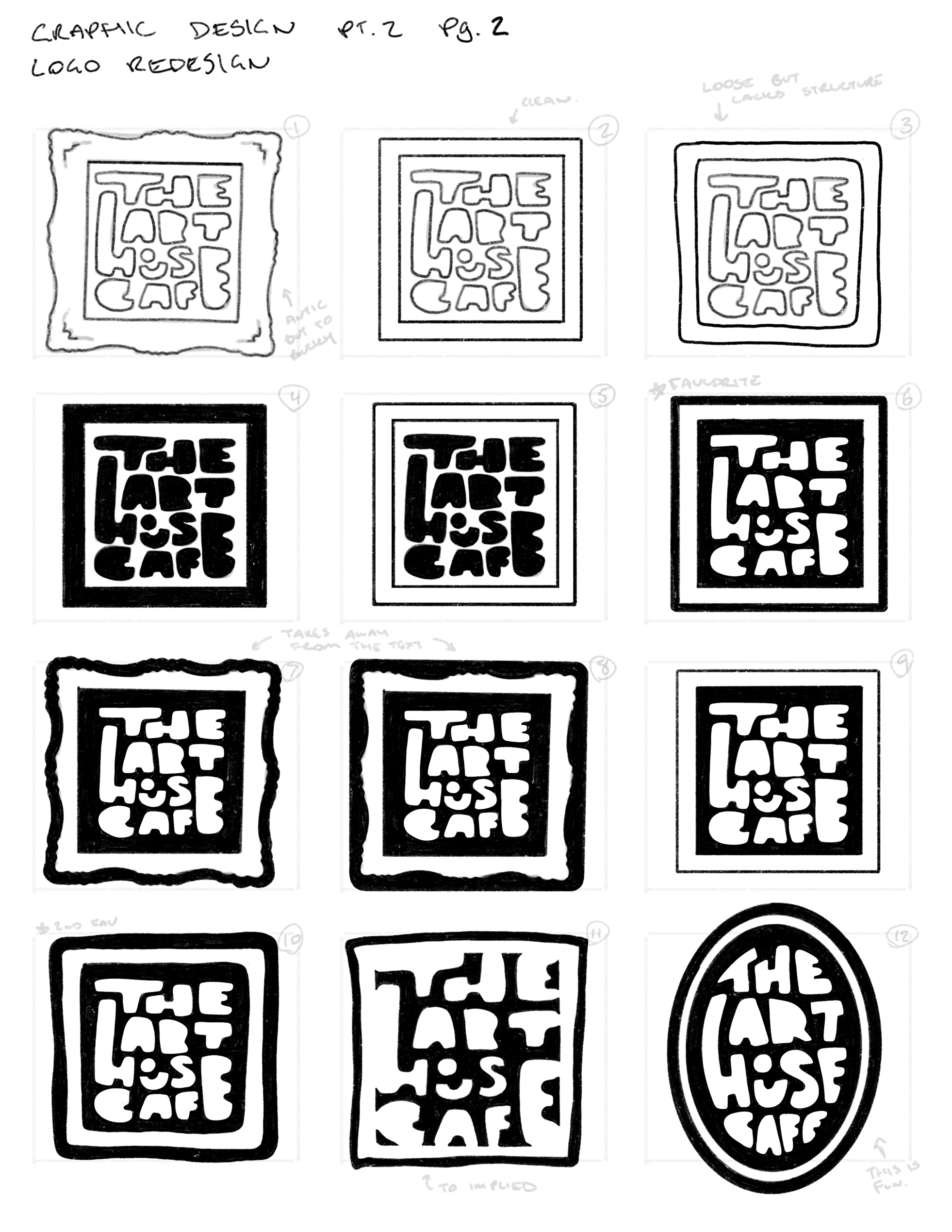 Logo sketches, page 4
