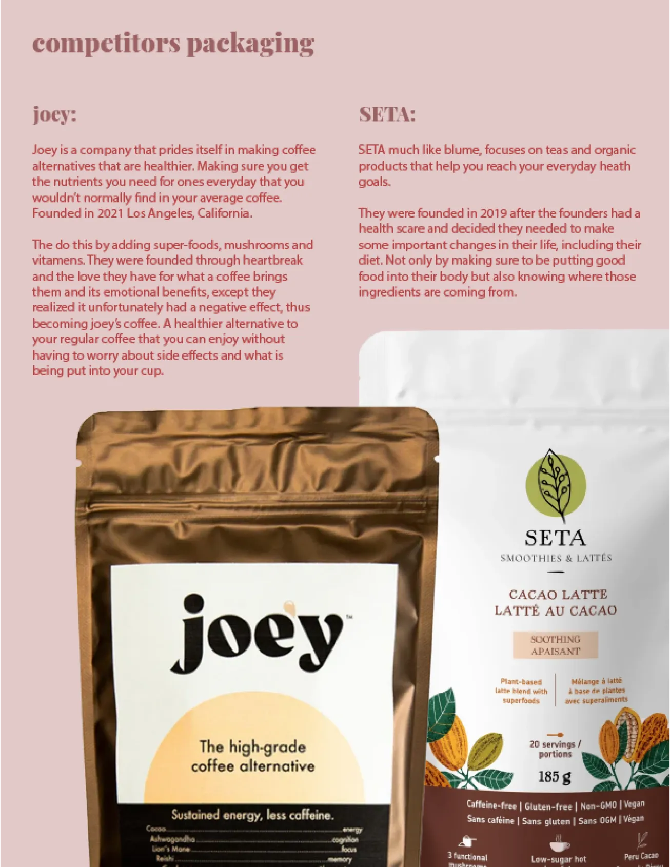 Competitors research